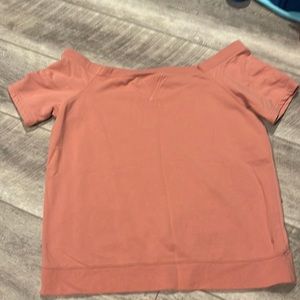 Off the shoulder sweatshirt tee